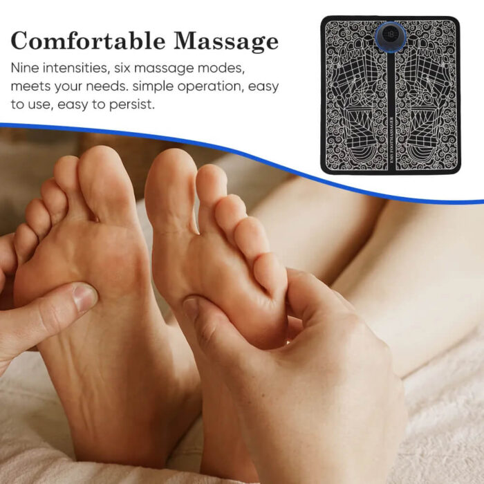 EMS Foot Massage Mat Automatic Electric Physiotherapy Tens Massager Relax 9 Gear - Image 3